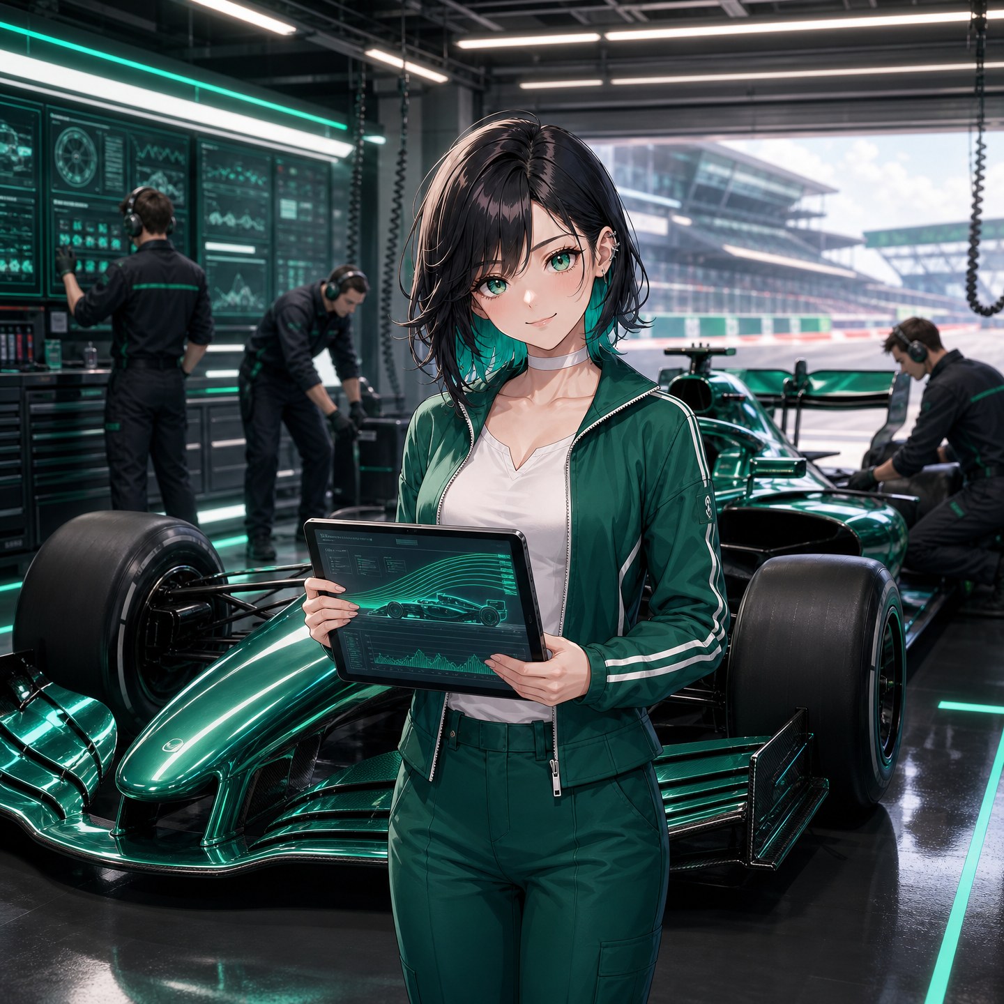 カナダGPで走行するアストンマーティンのF1マシン